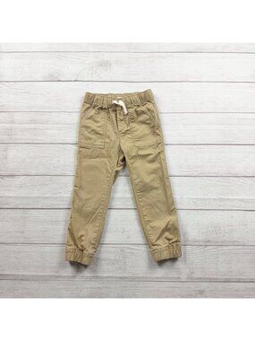 Gap Kids Boys Beige Elastic Waist Jogger Pants 4T